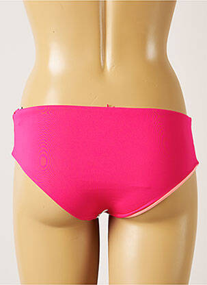 Bas de maillot de bain tissage satiné culotte rose BANANA MOON femme