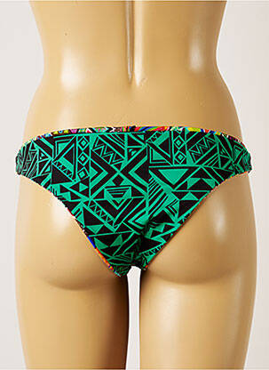 Bas de maillot de bain tissage satiné culotte vert BANANA MOON femme