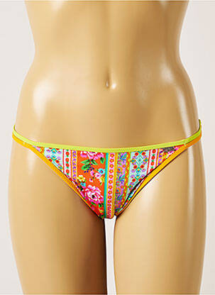 Bas de maillot de bain imprimé fleurs bikini rouge BANANA MOON femme