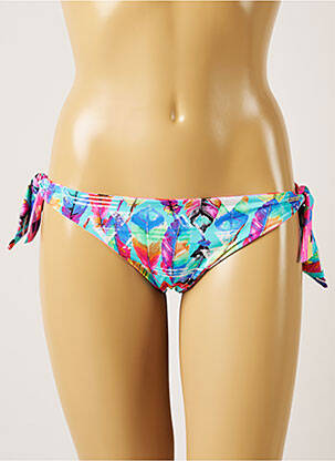 Bas de maillot de bain tissage satiné bikini rose BANANA MOON femme