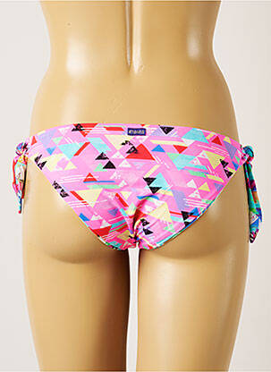Bas de maillot de bain tissage satiné bikini rose BANANA MOON femme