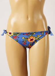 Bas de maillot de bain imprimé fleurs bikini bleu BANANA MOON femme