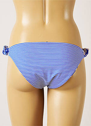 Bas de maillot de bain imprimé fleurs bikini bleu BANANA MOON femme