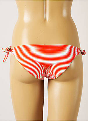 Bas de maillot de bain imprimé fleurs bikini orange BANANA MOON femme
