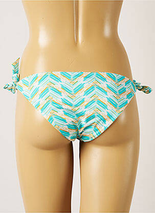 Bas de maillot de bain tissage satiné bikini bleu BANANA MOON femme