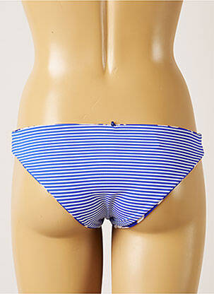 Bas de maillot de bain imprimé fleurs culotte bleu BANANA MOON femme