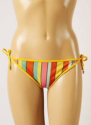 Bas de maillot de bain tissage texturé bikini jaune BANANA MOON femme
