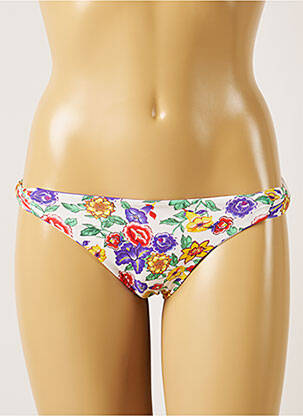 Bas de maillot de bain imprimé fleurs culotte violet BANANA MOON femme