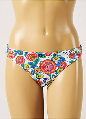 Bas de maillot de bain réversible culotte blanc BANANA MOON femme