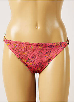 Bas de maillot de bain imprimé fleurs culotte rose BANANA MOON femme