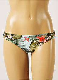 Bas de maillot de bain imprimé fleurs culotte bleu BANANA MOON femme