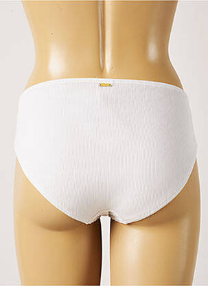 Bas de maillot de bain stretch culotte blanc LIVIA femme