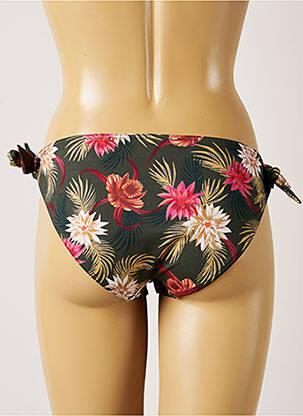 Bas de maillot de bain imprimé tie and dye bikini vert LIVIA femme