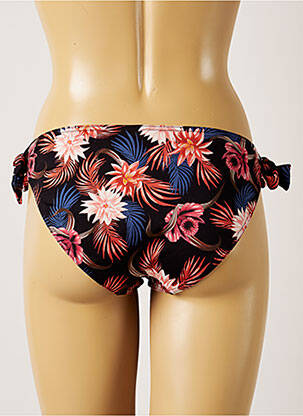 Bas de maillot de bain imprimé tie and dye bikini noir LIVIA femme