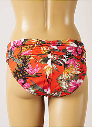 Bas de maillot de bain imprimé tie and dye culotte orange LIVIA femme