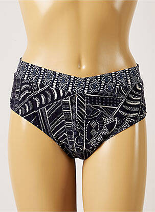 Bas de maillot de bain imprimé fantaisie culotte bleu LIVIA femme