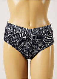 Bas de maillot de bain imprimé fantaisie culotte bleu LIVIA femme