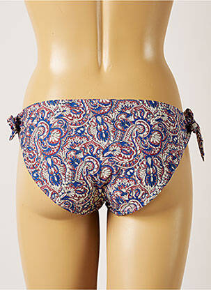 Bas de maillot de bain fermeture liens à nouer bikini bleu LIVIA femme