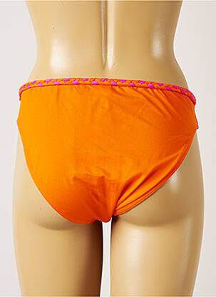 Bas de maillot de bain stretch culotte orange LIVIA femme