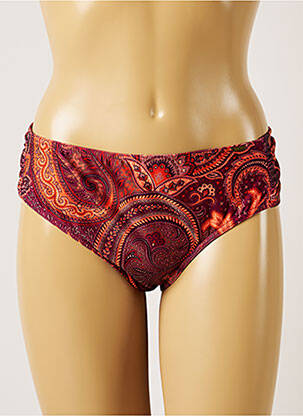 Bas de maillot de bain stretch culotte orange LIVIA femme