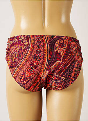 Bas de maillot de bain stretch culotte orange LIVIA femme