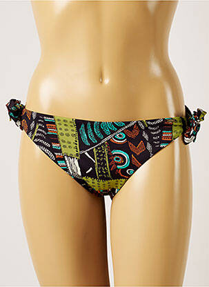 Bas de maillot de bain imprimé fantaisie bikini noir BANANA MOON femme