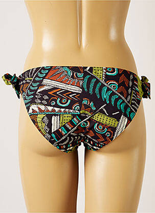 Bas de maillot de bain imprimé fantaisie bikini noir BANANA MOON femme