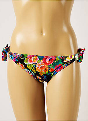 Bas de maillot de bain imprimé fantaisie bikini rose LIVIA femme