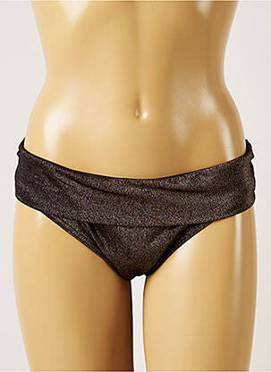 Bas de maillot de bain micro fibres culotte jaune LIVIA femme