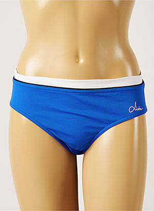Bas de maillot de bain micro fibres culotte bleu LIVIA femme