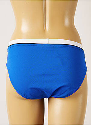 Bas de maillot de bain micro fibres culotte bleu LIVIA femme