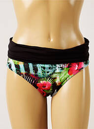 Bas de maillot de bain imprimé fleurs culotte bleu LIVIA femme