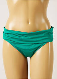 Bas de maillot de bain micro fibres culotte vert LIVIA femme