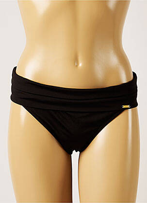 Bas de maillot de bain micro fibres culotte noir LIVIA femme