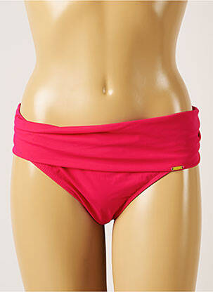 Bas de maillot de bain micro fibres culotte rose LIVIA femme
