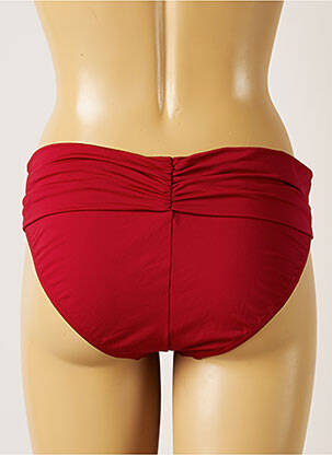 Bas de maillot de bain micro fibres culotte rouge LIVIA femme