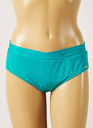 Bas de maillot de bain micro fibres culotte bleu LIVIA femme