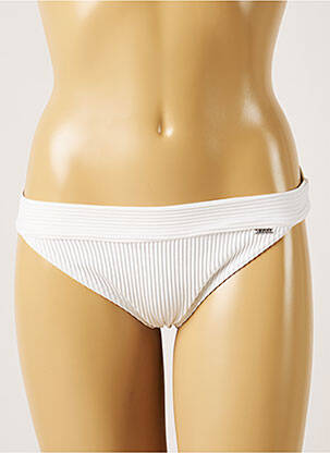 Bas de maillot de bain stretch culotte blanc LIVIA femme