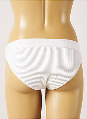 Bas de maillot de bain stretch culotte blanc LIVIA femme