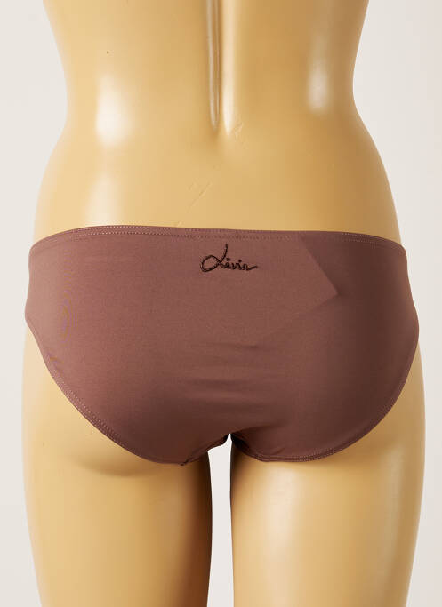 Bas de maillot de bain marron LIVIA pour femme