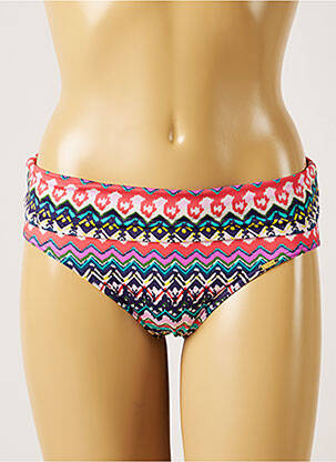 Bas de maillot de bain imprimé fantaisie culotte bleu LIVIA femme