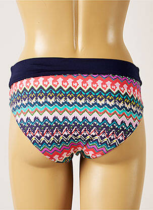 Bas de maillot de bain imprimé fantaisie culotte bleu LIVIA femme
