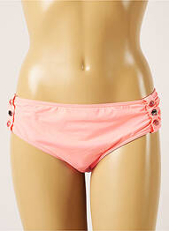Bas de maillot de bain effet matière satinée culotte rose LIVIA femme