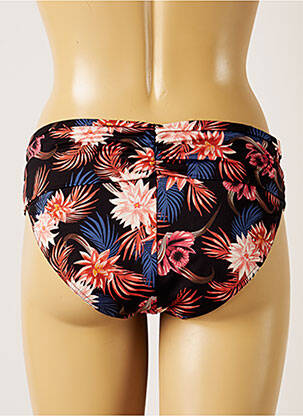 Bas de maillot de bain imprimé tie and dye culotte noir LIVIA femme