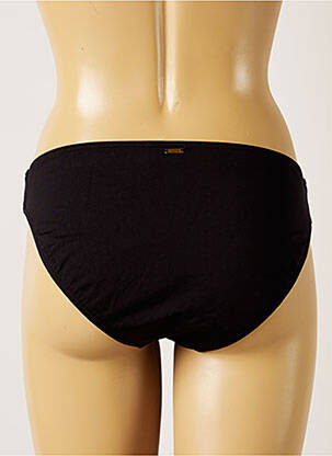 Bas de maillot de bain effet matière satinée culotte noir LIVIA femme
