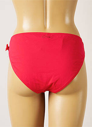 Bas de maillot de bain effet matière satinée culotte rose LIVIA femme
