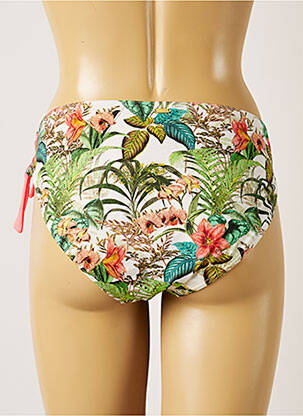 Bas de maillot de bain imprimé tie and dye culotte vert LIVIA femme