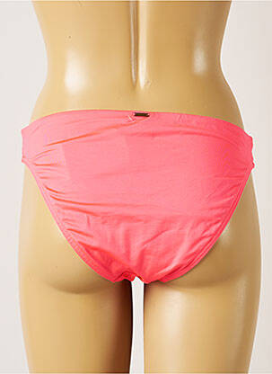 Bas de maillot de bain effet matière satinée culotte rose LIVIA femme