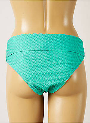 Bas de maillot de bain tissage texturé culotte vert LIVIA femme