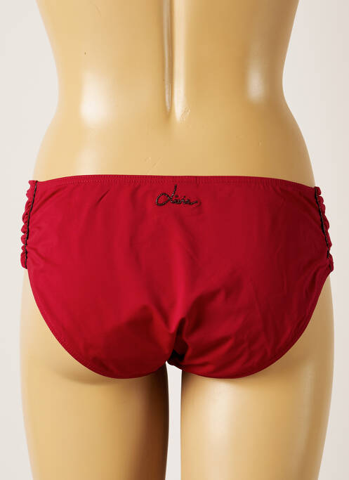 Bas de maillot de bain rouge LIVIA pour femme